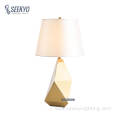 Gold diamond cut lamp body decorative table light